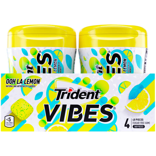 TRIDENT VIBES OOH LA LEMON 40PCS SUGAR FREE