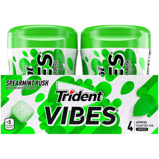 TRIDENT VIBES SPEARMINT RUSH 40PCS SUGAR FREE