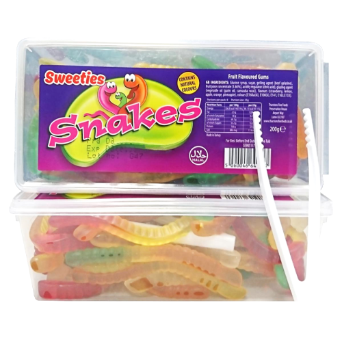 SWEETIES SNAKES JELLY 200G
