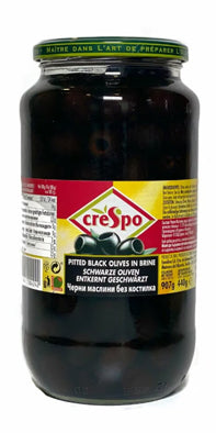 CRESPO WHOLE BLACK OLIVES 907G