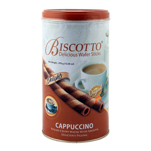 BISCOTTO WAFER STICKS CAPPUCCINO 370G TIN