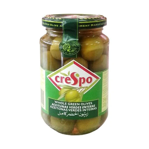 CRESPO WHOLE GREEN OLIVES 354G