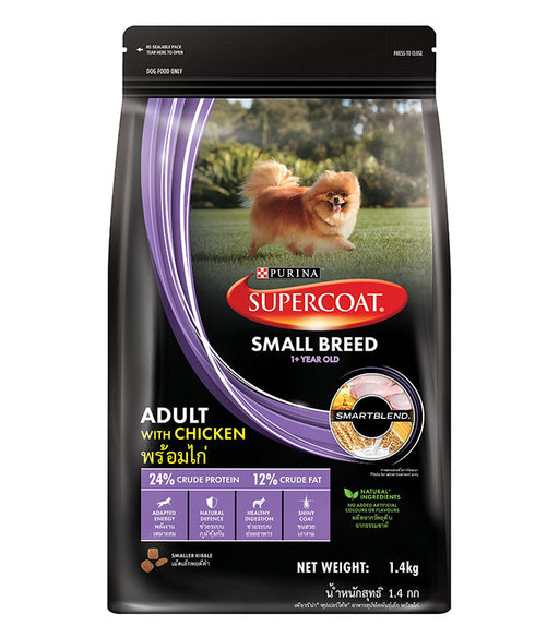 PURINA SUPERCOAT ADLT SMALLBREED CHKN 10KAG BAG
