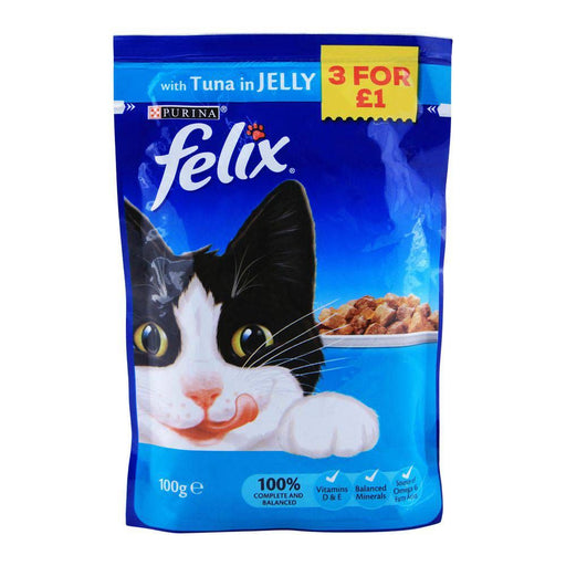 FELIX CAT FOOD TUNA IN JELLY 100GM