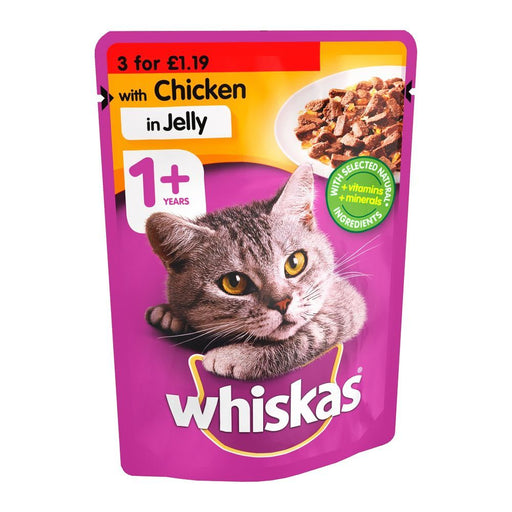 WHISKAS 1+ YEARS JELLY 100GM