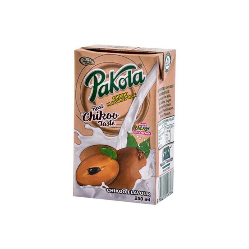 PAKOLA REAL CHIKOO FLAVOURED MILK 250ML