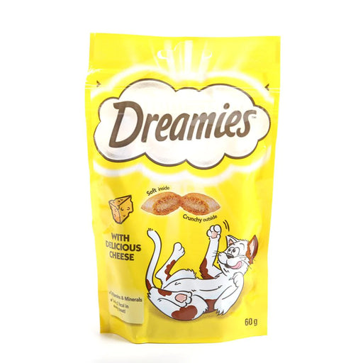 DREAMIES DELICIOUS CHEESE CAT FOOD POUCH 60GM