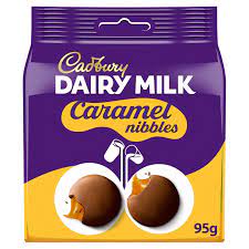 CADBURY DAIRY MILK CARAMEL NIBBLES 95G