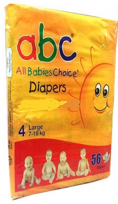 ABC Diapers Large 56 pcs Jumbo Pack