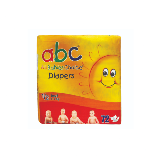 ABC Diapers Small 72 pcs