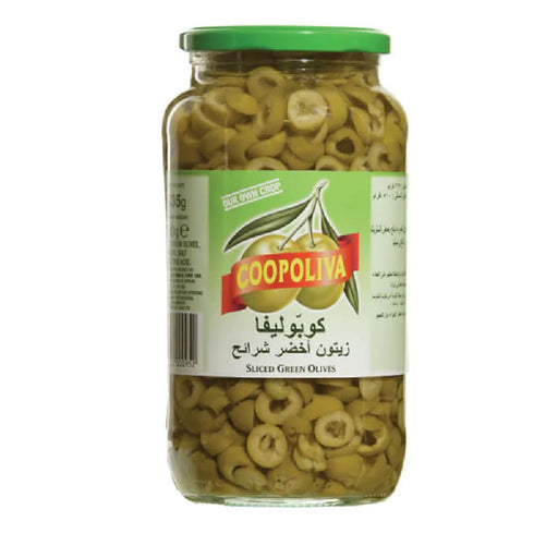 COOPOLIVA SLICED GREEN OLIVES 510GM 935G