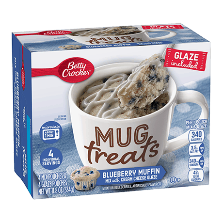 BETTY CROCKER MUG TREATS BLUEBERRY MUFFIN CAKE 135G