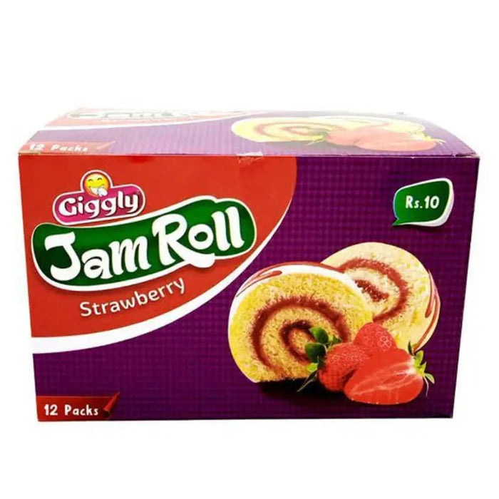 Giggly Jam Roll Cake Strawberry