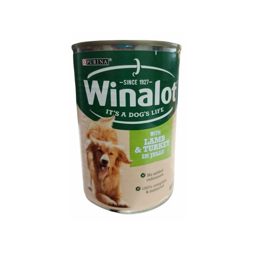 WINALOT LAMB & TURKEY IN JELLY 400GM TIN