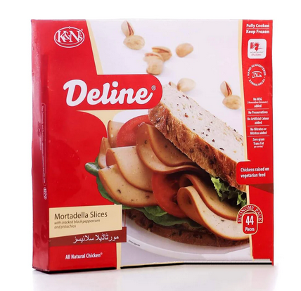 K&N MORTADELLA SLICES 616GM