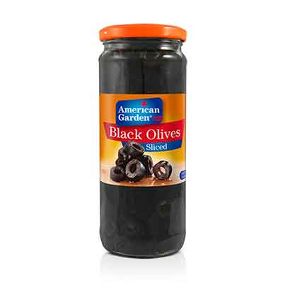 A/G BLACK OLIVE SLICED 450GM