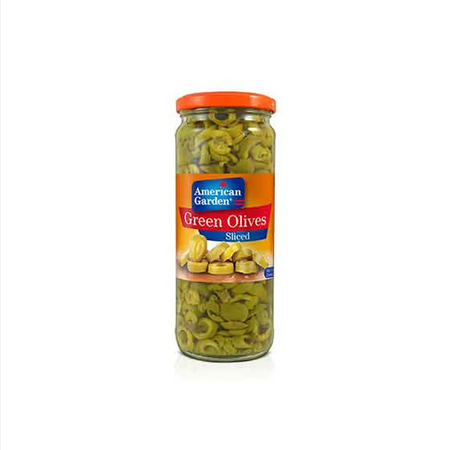 A/G GREEN SLICED OLIVES 450GM