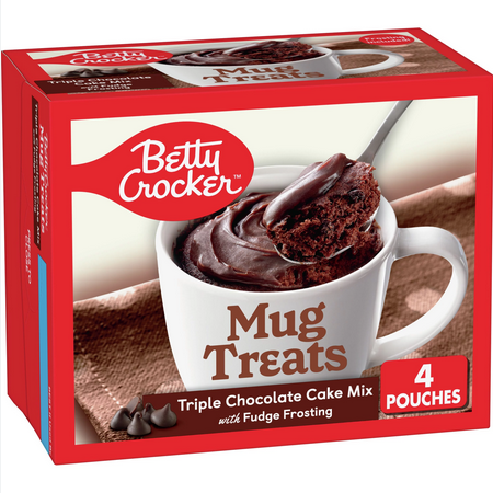 BETTY CROCKER MUG TREATS TRIPLE CHOCOLATE CAKE 130G