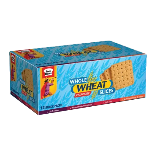 PF WHOLE WHEAT SLICES SUGAR FREE BISCUIT BOX F/P
