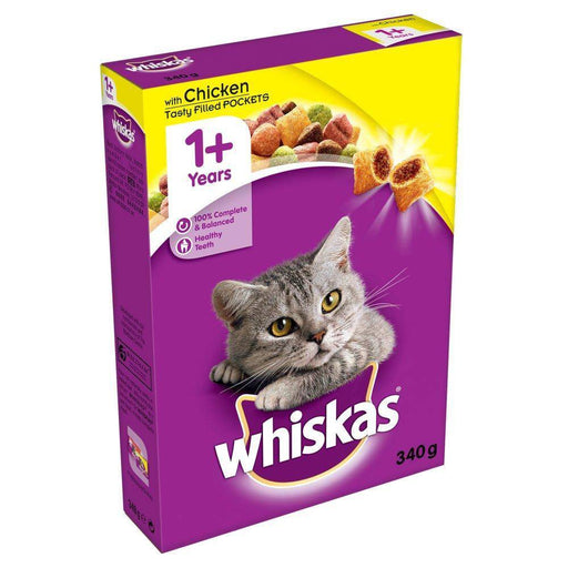 WHISKAS CAT FOODS BOX 340GM (ASST)
