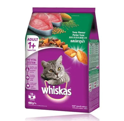 WHISKAS TUNA FLAVOUR 480G
