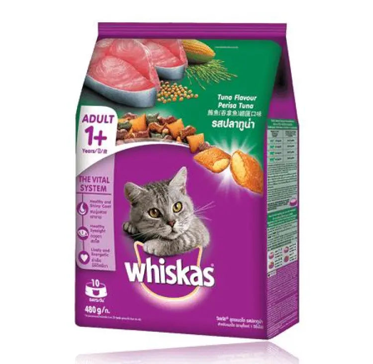 WHISKAS TUNA FLAVOUR 480G