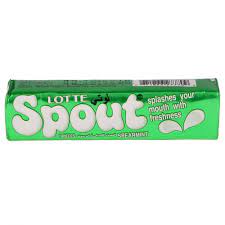 LOTTE SPOUT GUM SPEARMINT STICK 7PCS