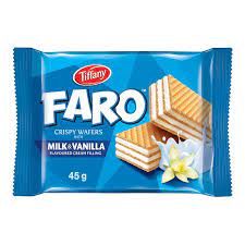 TIFFANY FARO MILK & VANILLA WAFERS 45GM UAE