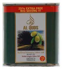 AL QUDS EXTRA VIRGIN OLIVE OIL 4LTR TIN