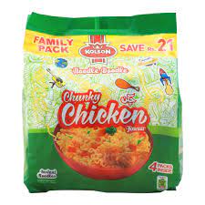 KOLSON NOODLES CHUNKY CHICKEN FAMILY PACK 4PCS