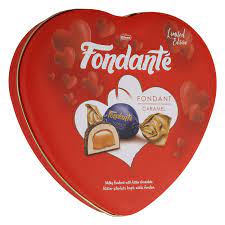 ELVAN FONDANTE MILKY CARMEL HEART TIN 300G