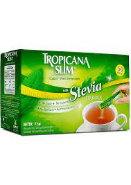 TROPICANA SLIM GREEN TEA STEVIA 20'S 8G