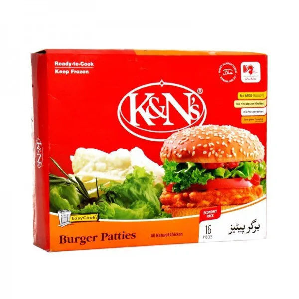K&N BURGER PATTIES 1070GM
