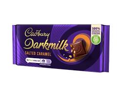 CADBURY DARKMILK SALTED CARAMEL 85G UK