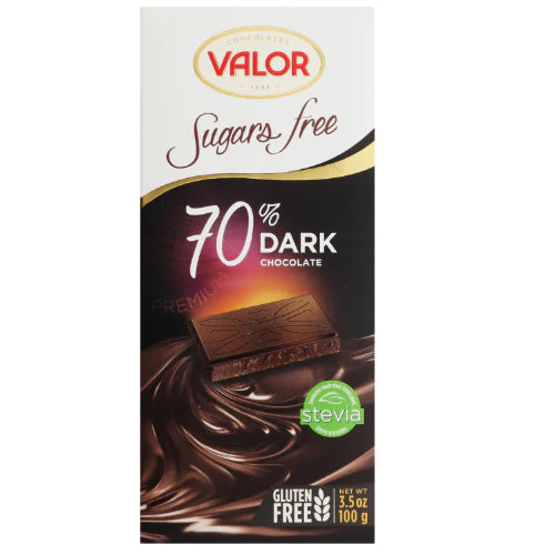 VALOR 70% DARK S/FREE CHOCOLATE 100G