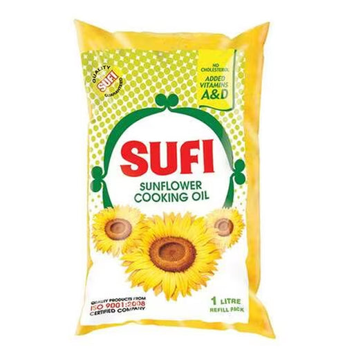 SUFI SUNFLOWER OIL POUCH 1LTR