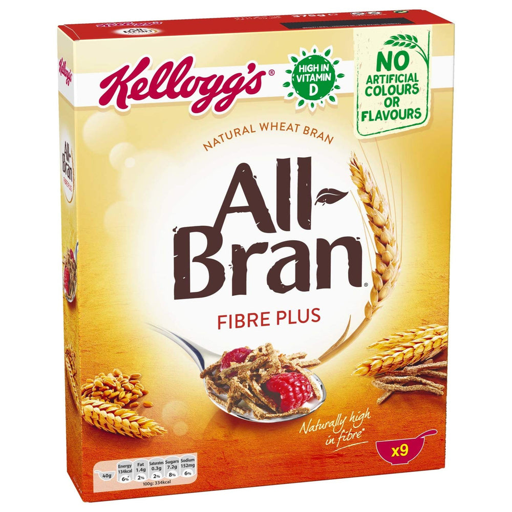 KELLOGGS RAISIN BRAN PLUS CEREAL 375GM