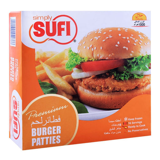 SUFI BURGER PATTIES 1000GM