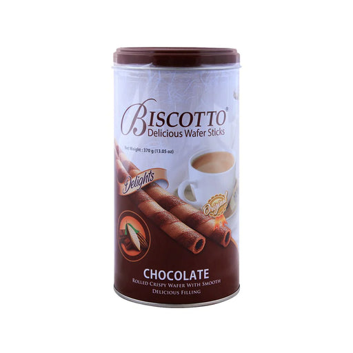 BISCOTTO WAFER STICKS CHOCOLATE 370G TIN