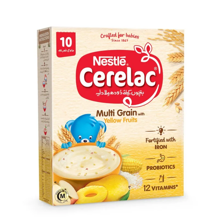 Nestle Cerelac Multi Grains with Yellow Fruits Powder (175 gm)