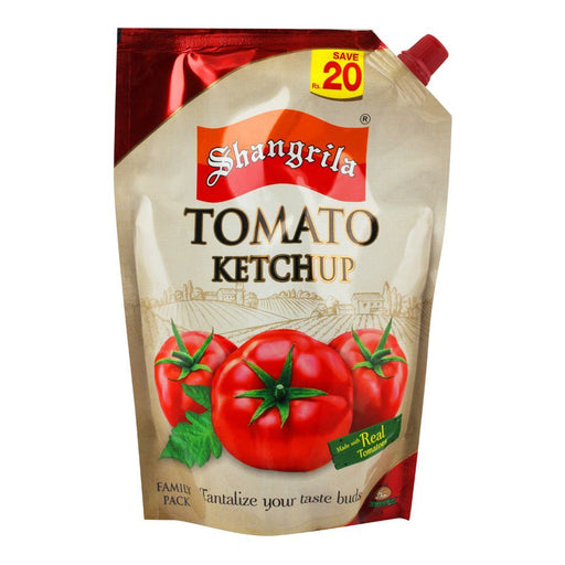 SHANGRILA KETCHUP TOMATO POUCH 400 GM
