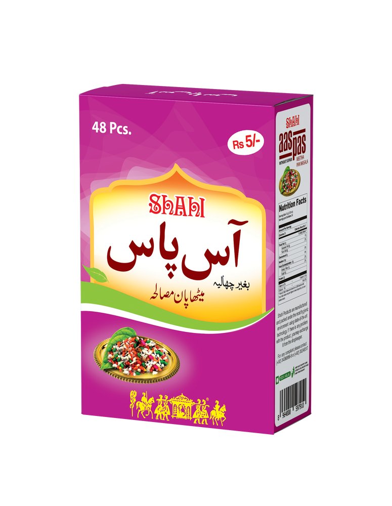 SHAHI AAS PAS MEETHA PAN MASALA 24PC 5