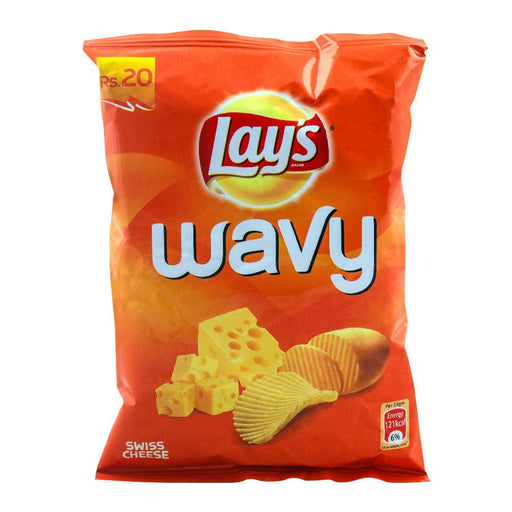 LAYS WAVY SWISS CHEESE CHIPS 23GM