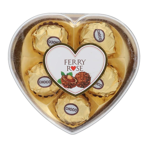 Ferry Rose Chocolate Heart Shape Box T-5 62.5 GM