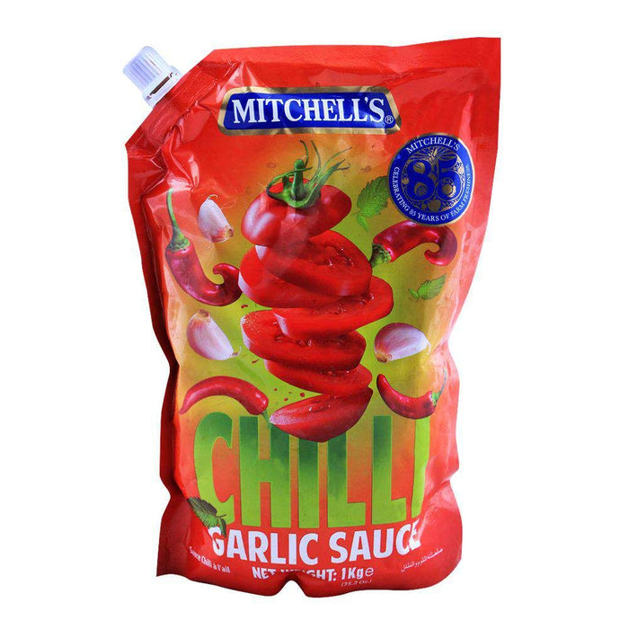 MITCHELL'S CHILLI GARLIC SAUCE POUCH 1KG