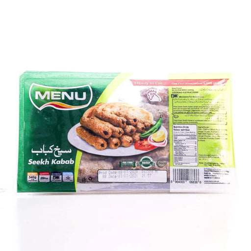 MENU CHICKEN SEEKH KABAB 540GM