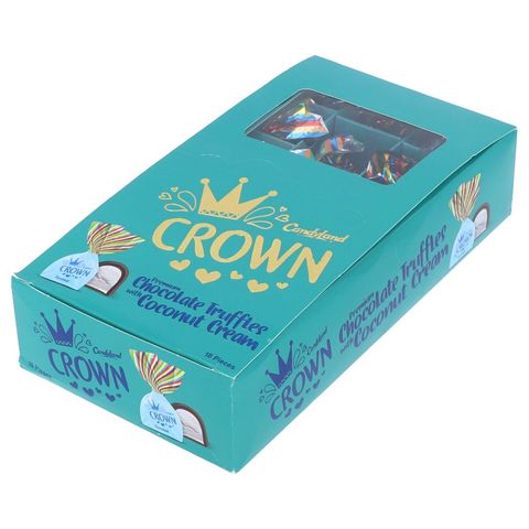 CANDYLAND CROWN CHOCOLATE TRUFFLES COCONUT CREAM 18PCS