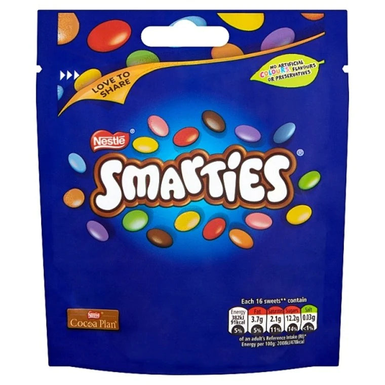 NESTLE SMARTIES POUCH 118GM