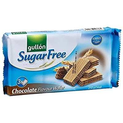 GULLON SUGAR FREE WAFERS CHOCOLATE 210GM