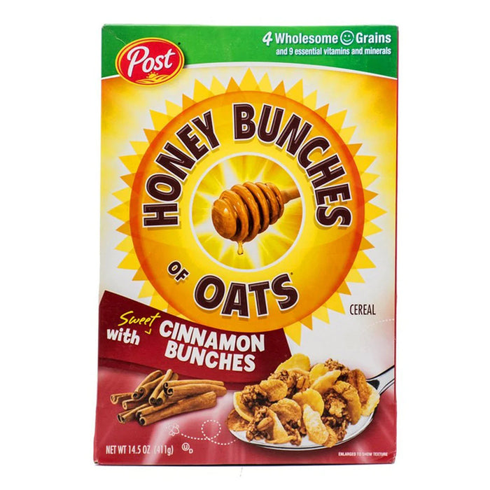 HONEY BUNCHES OATS CEREAL CINNAMON 411G